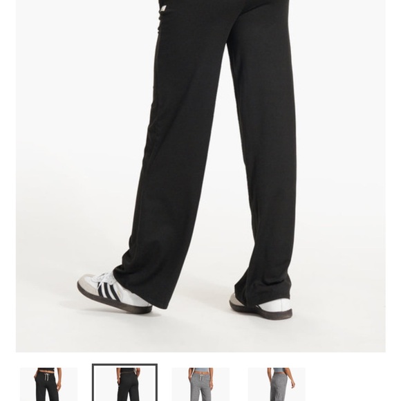 Vuori Women’s Wideleg Essential Pants Black Heather NWT - Picture 3 of 5